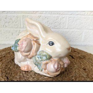 Vintage Bunny Figurine with Roses | BRN China